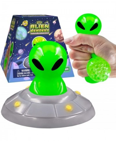 Alien Beadeez Stress Ball Fidget Toy | Glow in The Dark Squishy Squeeze Sensory Water Beads UFO Toy for Anxiety Stress Relief...