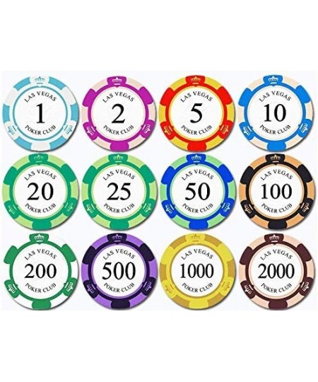 Poker Chips.Texas Hold'em Blackjack Baccarat Straight Flush Casino Mahjong Chips.Denomination 50.100.200.500.1000.Can be use ...