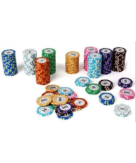 Poker Chips.Texas Hold'em Blackjack Baccarat Straight Flush Casino Mahjong Chips.Denomination 50.100.200.500.1000.Can be use ...