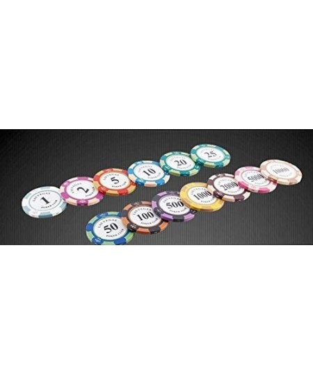 Poker Chips.Texas Hold'em Blackjack Baccarat Straight Flush Casino Mahjong Chips.Denomination 50.100.200.500.1000.Can be use ...