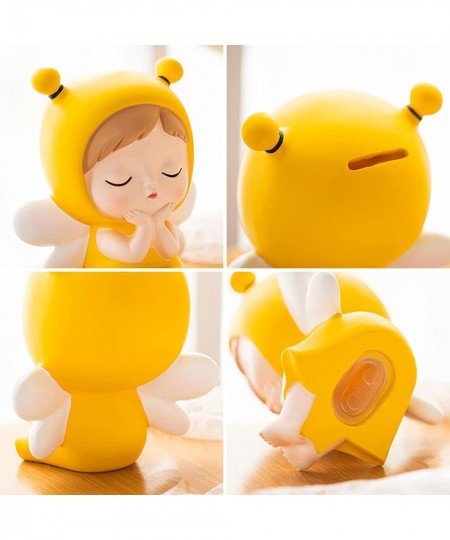 Piggy Bank for Girls Cute Bee Coin Bank Resin Money Savings Toy Creative Saving Coins Jar First Money Box Nursery Décor Keeps...