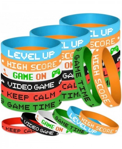 36 Pcs Video Game Party Wristband Silicone Gamer Wristbands for Gamer Birthday Party Supplies $22.66 - Kids' Party Favor Sets