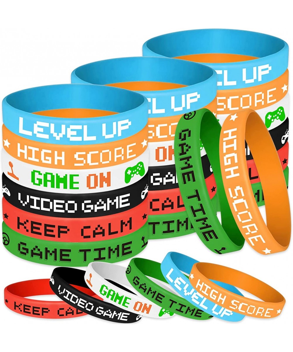 36 Pcs Video Game Party Wristband Silicone Gamer Wristbands for Gamer Birthday Party Supplies $22.66 - Kids' Party Favor Sets