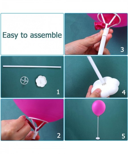 Balloon Stand Kit 12 pack Balloon Stick Holder with Base for Table Top Centerpiece Party Decoration Reusable Balloon Column S...