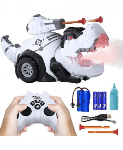 Remote Control Stunt Dinosaur Car Toys- Monster RC Cars with Music Spray Mist Roaring Sound 2 Rechargeable Batteries 360° Rot...