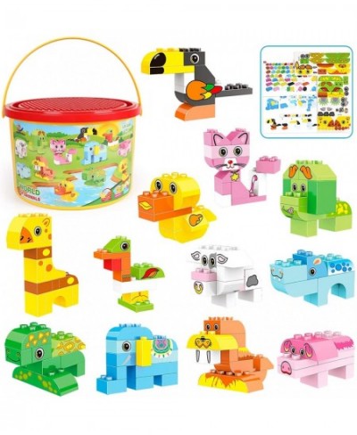 Animals Building Blocks Set 122 Pieces Animal Building Toy Kit with Storage Box for Kids Ages 3 4 5 6 Years Creative STEM Edu...