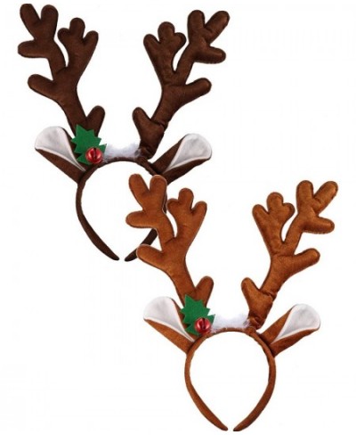 2 Pieces Antler Headband Reindeer Headband Christmas Easter Headwear with Ears (Dark Brown Light Brown Style A) $30.00 - Kids...