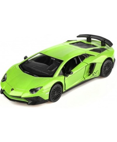 1/36 Scale Lamborghini Aventador LP750-4 SV Diecast Cars Models Pull Back Vehicles Toy Cars Cars Gifts for Boys Girls (Greed)...