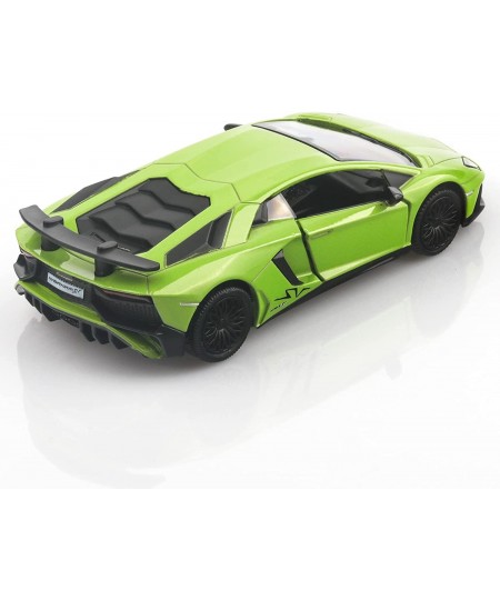 1/36 Scale Lamborghini Aventador LP750-4 SV Diecast Cars Models Pull Back Vehicles Toy Cars Cars Gifts for Boys Girls (Greed)...