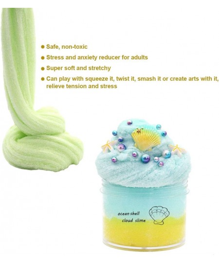 Fluffy Cloud Slime for Kids Adults Scented Slimes DIY Stress Relief Toy Super Soft Non-Sticky Educational Game Family Interac...