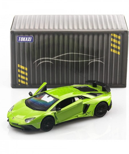 1/36 Scale Lamborghini Aventador LP750-4 SV Diecast Cars Models Pull Back Vehicles Toy Cars Cars Gifts for Boys Girls (Greed)...