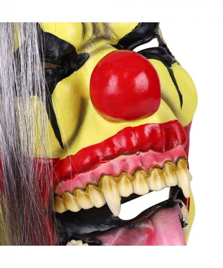 Green Clown Mask with Hair Scary Halloween Mask Horror Costume Party Props $21.54 - Kids' Dress-Up Accessories