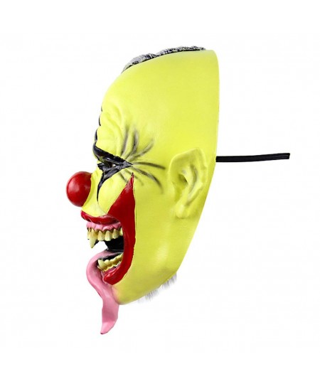 Green Clown Mask with Hair Scary Halloween Mask Horror Costume Party Props $21.54 - Kids' Dress-Up Accessories