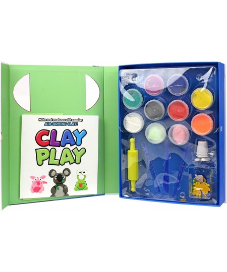 Children's Activity Kits Make & Play Clay Play Modelling Dry Clay Kit For Kids With 13 Clay Creatures Projects Activity Kit F...