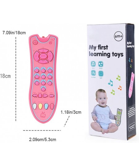 Baby Remote Control Toy Simulation TV Remote Control Toys with Light and Music Three Language Modes Toddlers Early Educationa...