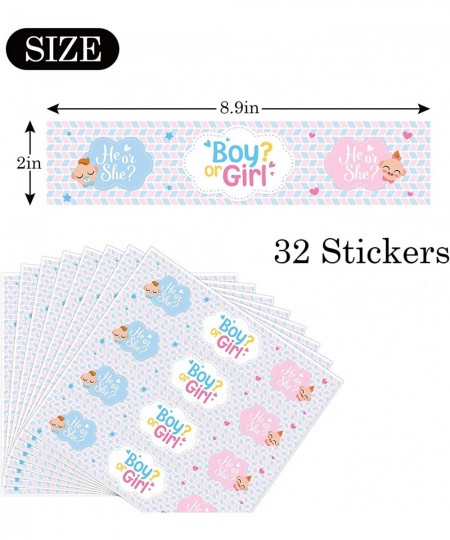 Boy or Girl Water Bottle Stickers / Gender Reveal Bottle Wrappers / Baby Shower / He or She / Birthday Party Water Labels Sup...