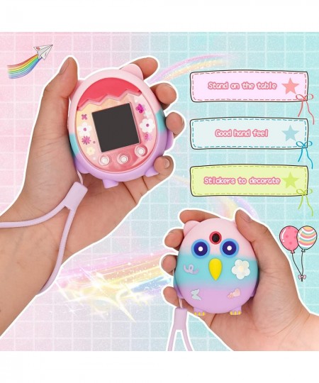 Silicone Cover Case for Tamagotchi Pix Virtual Pet Game Machine Soft Skin Cover Sleeve for Tomagacci Giga Pet Mini Toy with S...