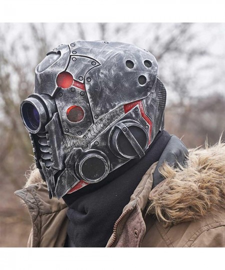 Punk Masque Helmet Masque Headgear Halloween Steampunk Robot Masquerade Punk Mask Helmet Halloween Steampunk Robot Mask Headg...