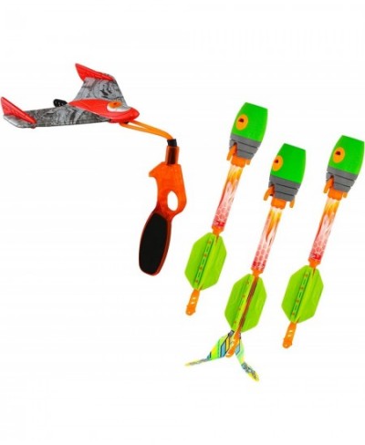 Launching Combo Fun Pack Includes 2 Sky Ripperz (Fly up to 250 Ft) 1 Sky Ripperz Heli Howler (Fly up to 150 Ft) 1 Sky Gliderz...