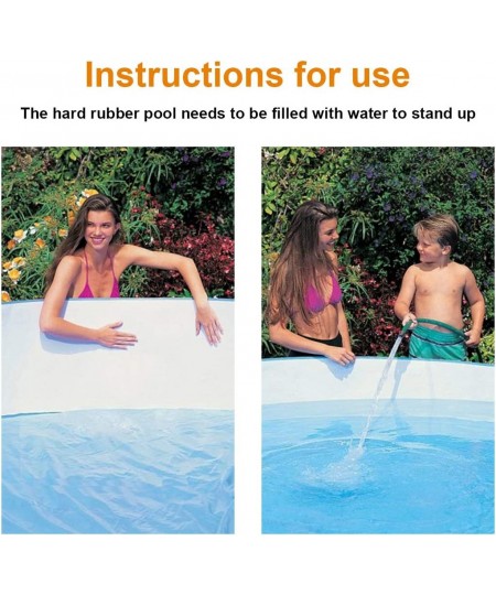 Kiddie Pool 48"x9.84" Swimming Pool for Kids Child Swimming Pools for Outdoor and Backyard (Blue) $46.53 - Swimming Pool & Ou...