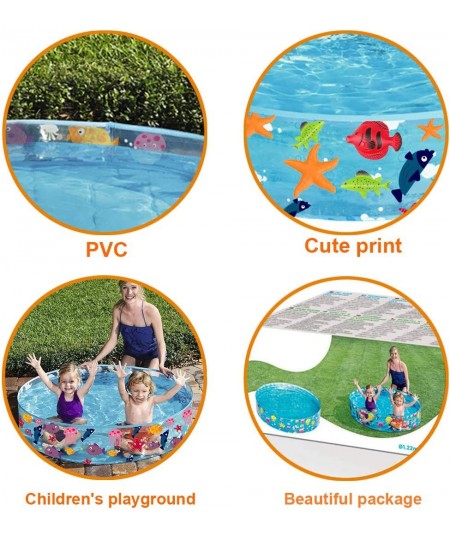 Kiddie Pool 48"x9.84" Swimming Pool for Kids Child Swimming Pools for Outdoor and Backyard (Blue) $46.53 - Swimming Pool & Ou...