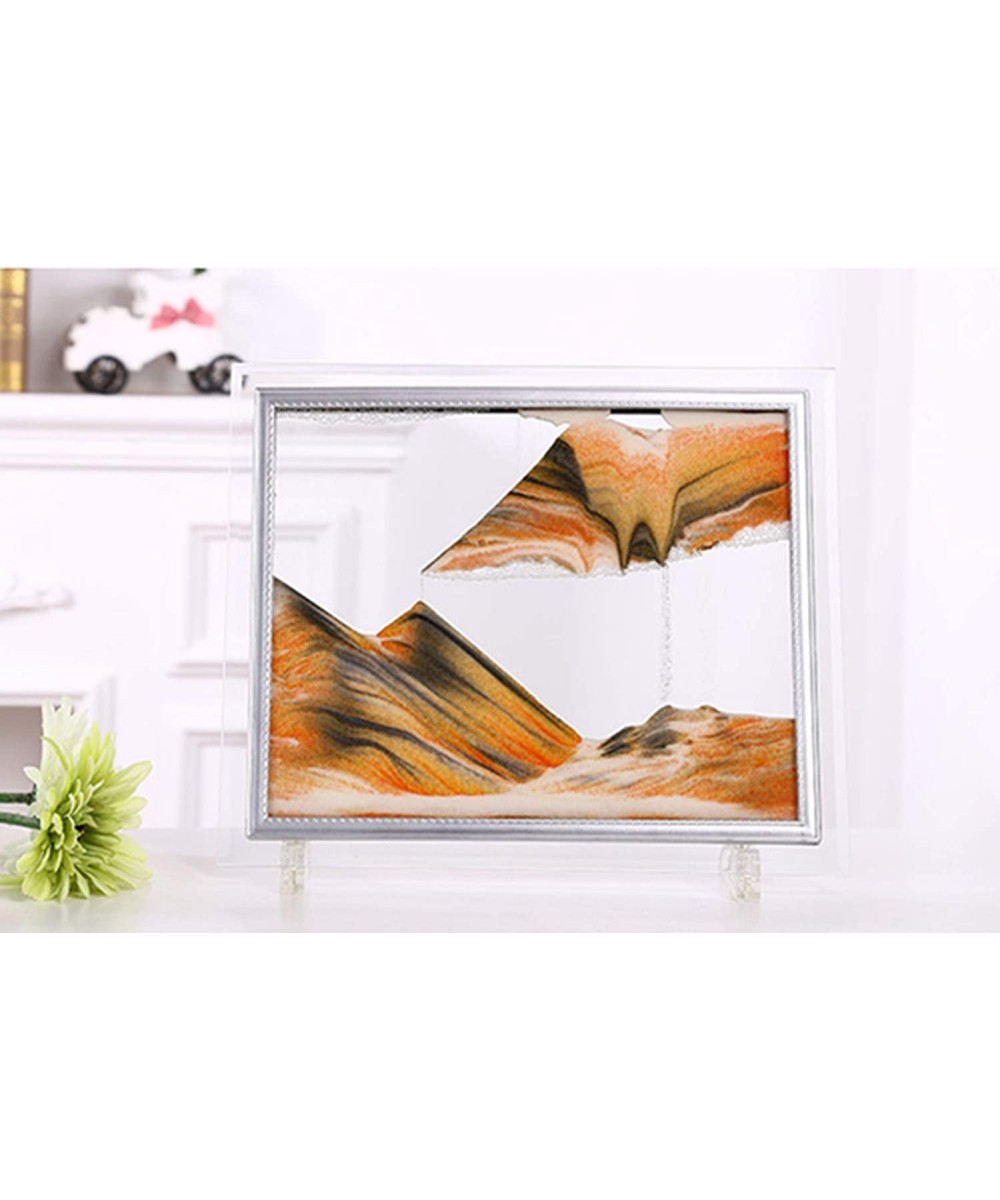 Deep Sea Moving Sand Art Picture Sandscapes in Motion Office Desktop Art Decor Toys (Orange 7''x8.7'') $42.38 - Craft Kits