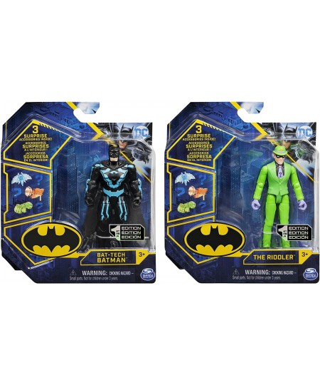 Batman 4-inch Batman and The Riddler Action Figures with 6 Mystery Accessories Kids Toys for Boys Aged 3 and up $25.79 - Acti...