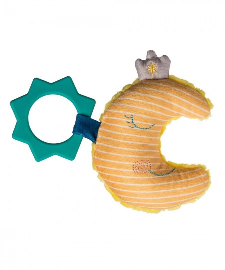 Teether Baby Rattle 6-Inches Cosmo Crescent Moon $22.00 - Baby Teether Toys