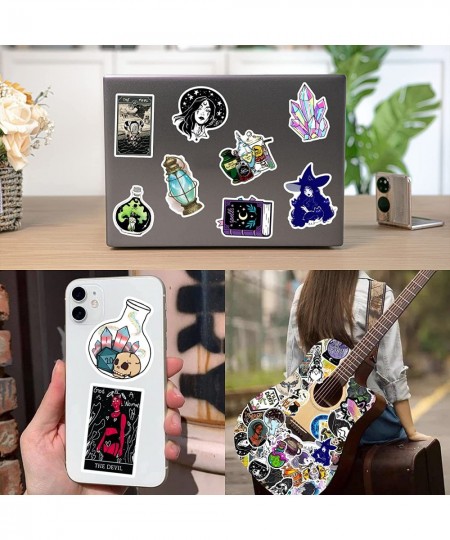 200Pcs Witchy Stickers Apothecary Aesthetics Vintage Mystery Stickers Water Bottle Laptop Sticker Pack Magic Book Tarot Cards...