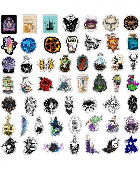 200Pcs Witchy Stickers Apothecary Aesthetics Vintage Mystery Stickers Water Bottle Laptop Sticker Pack Magic Book Tarot Cards...