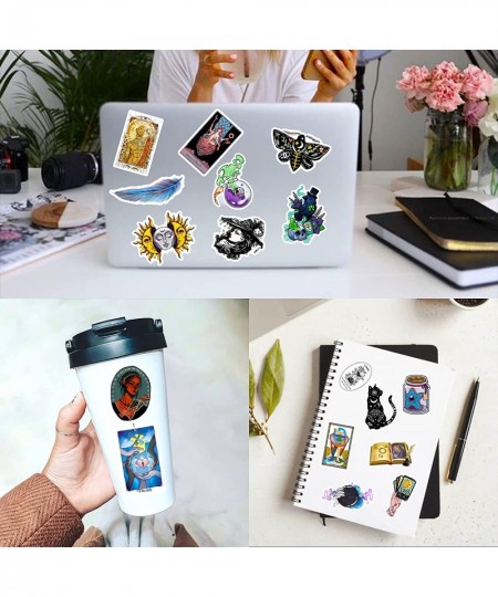 200Pcs Witchy Stickers Apothecary Aesthetics Vintage Mystery Stickers Water Bottle Laptop Sticker Pack Magic Book Tarot Cards...