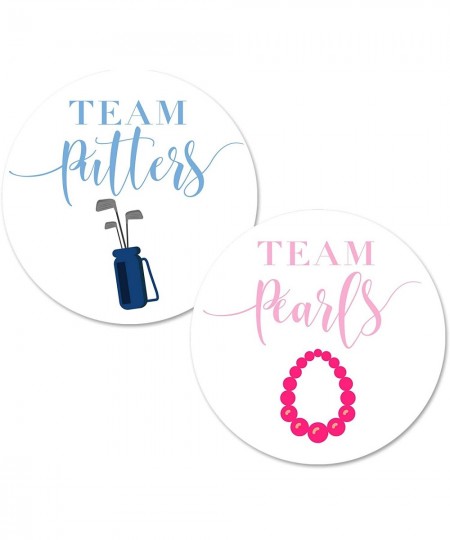 Golf Gender Reveal Stickers 40 2inch Team Pearls Or Putters Boy Or Girl Baby Shower Party Sticker Labels $20.50 - Kids' Stickers