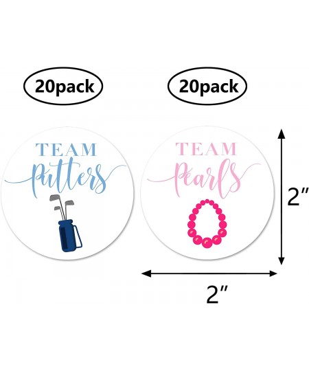 Golf Gender Reveal Stickers 40 2inch Team Pearls Or Putters Boy Or Girl Baby Shower Party Sticker Labels $20.50 - Kids' Stickers