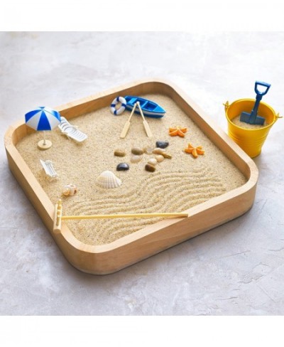 Mini Zen Garden Sandbox - Miniature Beach Zen Garden for Desk - Sand Tray Play Kit for Kids Adults Office - Desk Sand Box Gif...