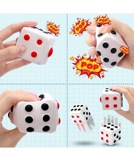 Pop Dice Stress Balls Fidget Toys Fidget Dice Ball Pop Dice Squeeze Ball Dice Poppet Ball Push Bubble Dice Squishy Dice Fidge...