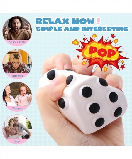 Pop Dice Stress Balls Fidget Toys Fidget Dice Ball Pop Dice Squeeze Ball Dice Poppet Ball Push Bubble Dice Squishy Dice Fidge...