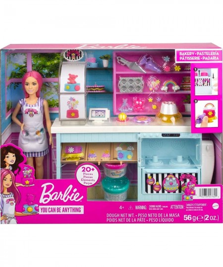 Doll and Accessories Bakery Playset with Pink-Haired Petite Doll Baking Station Cake-Making Feature and 20+ Play Pieces $37.1...