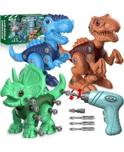 Dinosaur Toys for 3 4 5 6 7 8 Year Old Boys Take Apart Dinosaur Toys for Kids 3-5 5-7 STEM Construction Building Kids Toys wi...