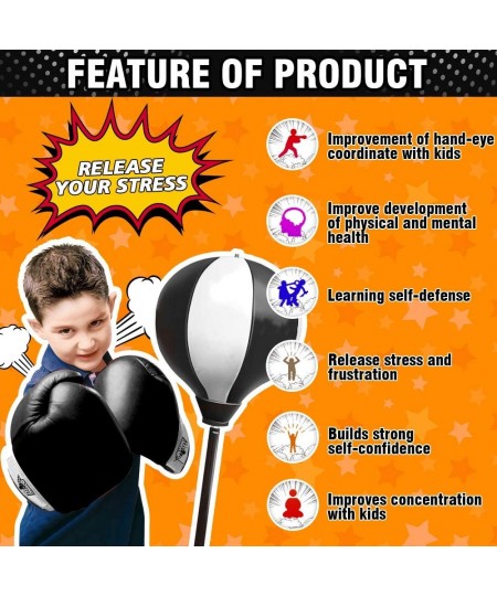 Punching Bag for Kids Toys for 3 4 5 6 7 8 Boys Girls Height Adjustable Boxing Set with Stand & Gloves Best Toy Gift for Boys...