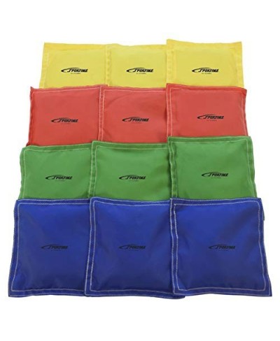 1005654 Heavy Duty Nylon Bean Bags - 5 x 5 - Set of 12 - Assorted Colors $39.63 - Bean Bags & Footbags