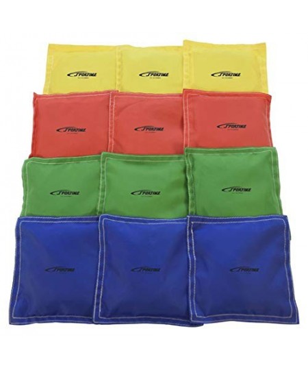 1005654 Heavy Duty Nylon Bean Bags - 5 x 5 - Set of 12 - Assorted Colors $39.63 - Bean Bags & Footbags