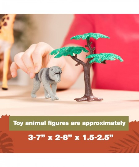 Jungle World Animal Playset - Educational Toys for 3+ Year Old Kids - Realistic Animal Figurines and Accessories (60 Pieces) ...