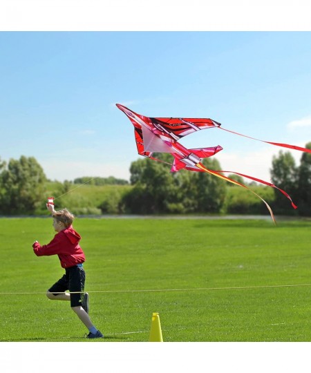 Airplane Kite for Kids Easy to Fly for Beginners with 300 FT String Kite Handle $23.08 - Kites & Wind Spinners