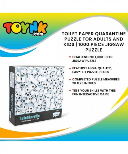 Quilted Quarantine Toilet Paper Puzzle for Adults and Kids | Difficult 1000 Piece Jigsaw Puzzle Toy | Funny Quarantine Gifts ...