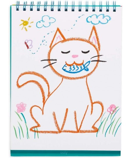 Cat Parade Gel Crayons - Set of 12 Cute Cat-Themed Twistable Crayons for Kids Pack of 12 Vibrant Colors Sketch with Smooth Gl...