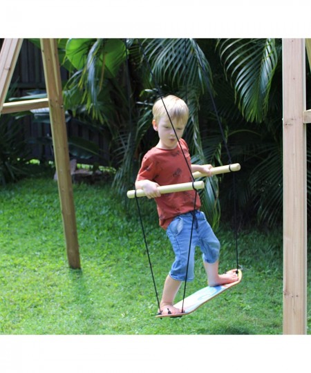 Surf Swing - Outdoor Stand Up Swing with Adjustable Handles with Surf Inspired Design $132.77 - Play Sets & Playground Equipment