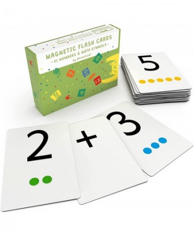 Magnetic Number Flash Cards - Large 0-25 Math Cards Early Addition and Subtraction Multiplication Division and Symbols for Cl...