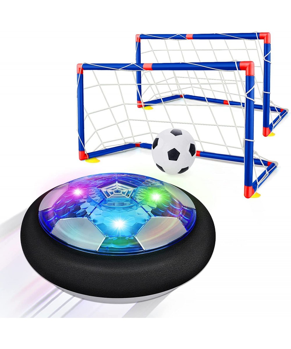 Hover Soccer Ball Set with 2 Goals Rechargeable Indoor Air Floating Soccer Ball with LED Light and Foam Bumper Perfect Birthd...