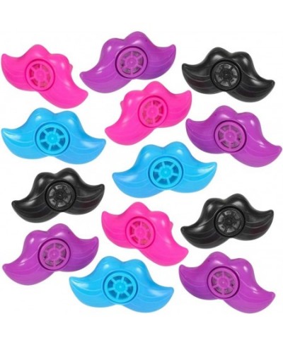 Mustache Lip Whistles for Kids Bulk Pack of 48 Durable Plastic Noise Maker Party Whistles Bright Assorted Colors Birthday Par...