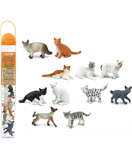 Domestic Cats Toob Figurines Pack of 11 $38.35 - Play Figure Playsets